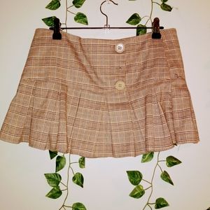 Brown and Beige mini skirt
